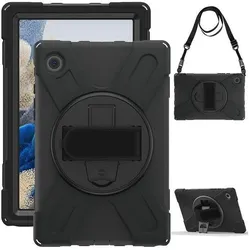 eSTUFF Defender Case (Samsung Galaxy Tab A8), Tablet Hülle, Schwarz