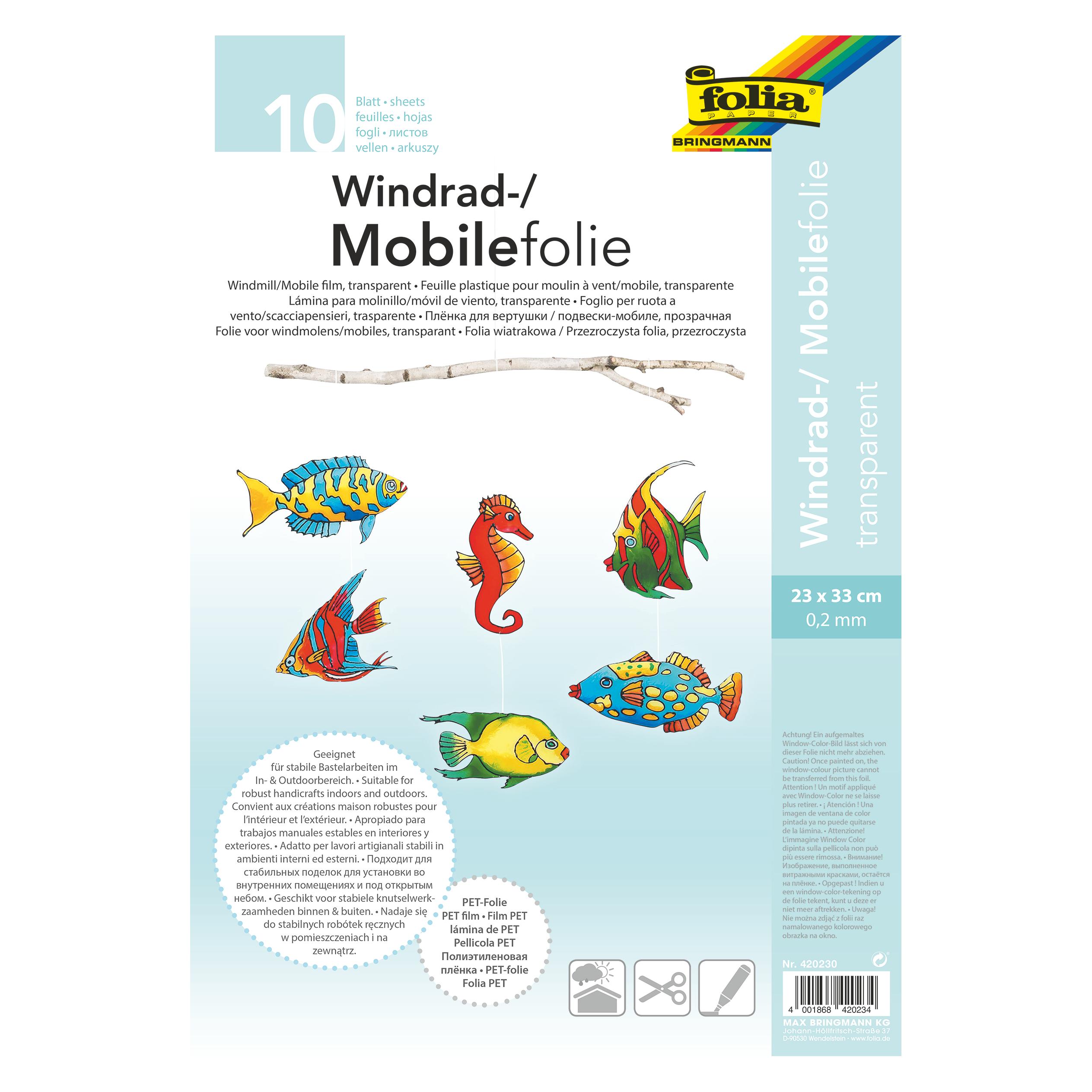 Folia Fensterfolie Mobile 0,2mm 10ST (33 x 23 cm) (420230)