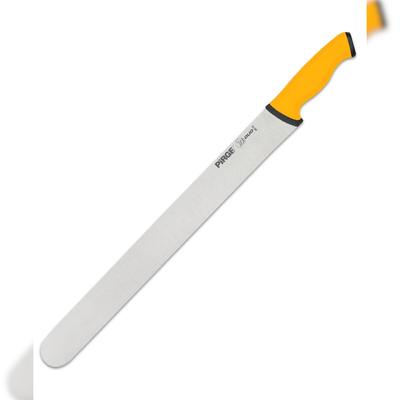 Pirge Duo Dönermesser 45 cm Gelb - Aufschnittmesser - Schärfstes Döner Langmesser - Schneidemesser - Fleischmesser - BBQ Messer