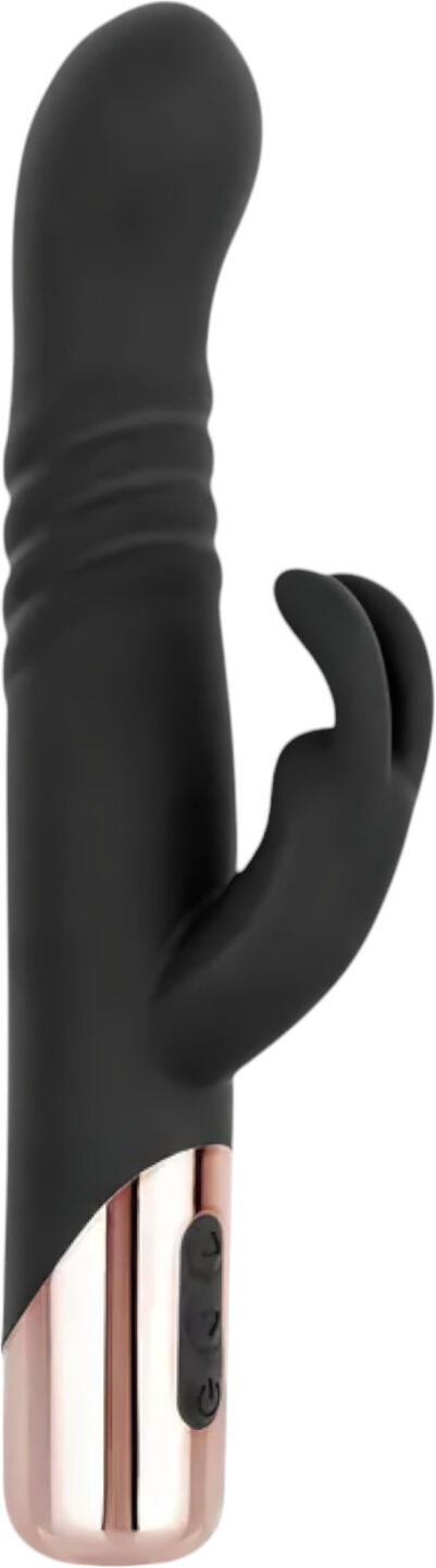 Rosy Gold - Klitorisarm Vibrator Med Stød - Sort