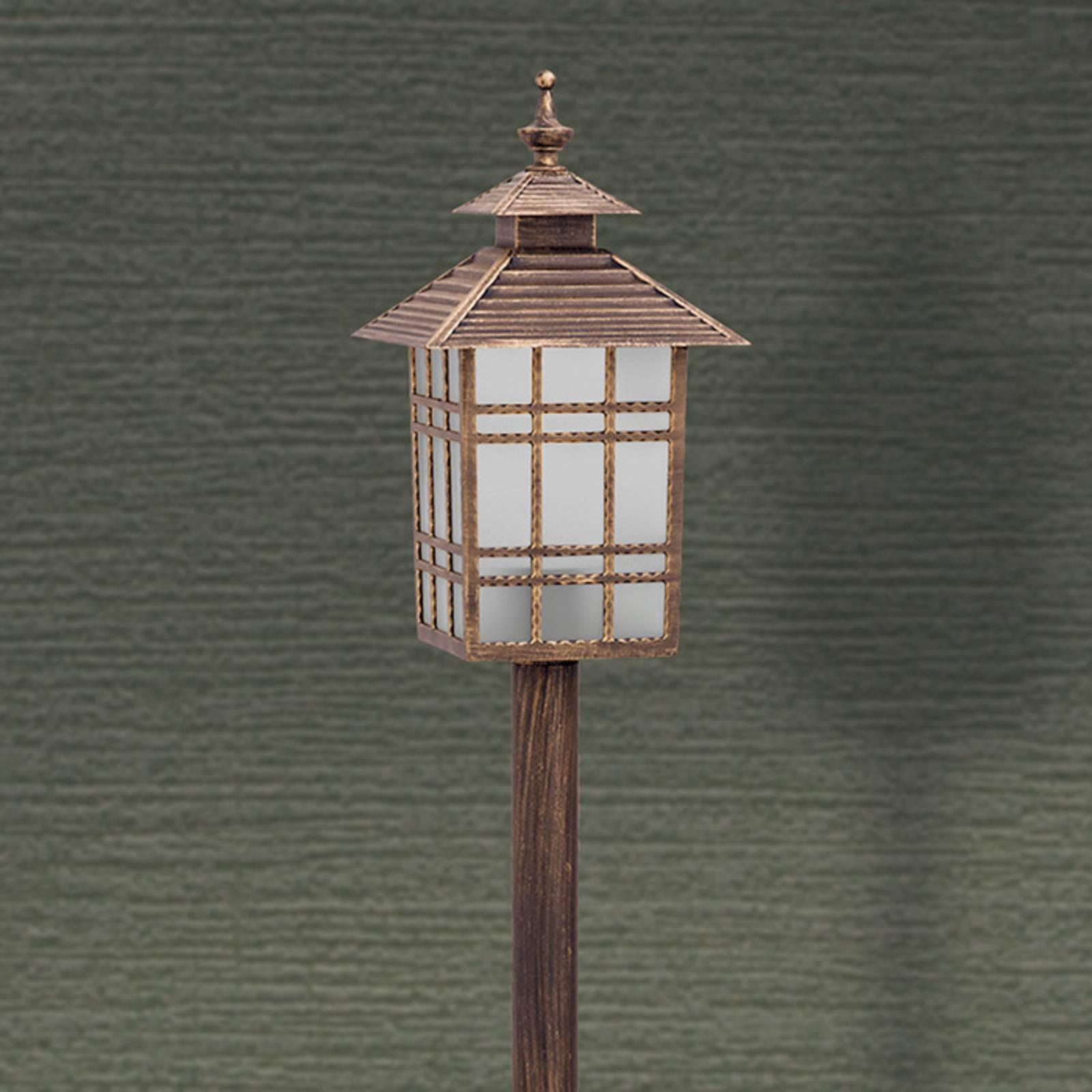 Orion Pathway Light Ilka, Brown / rust, Aluminium, Modern, Outdoor lights