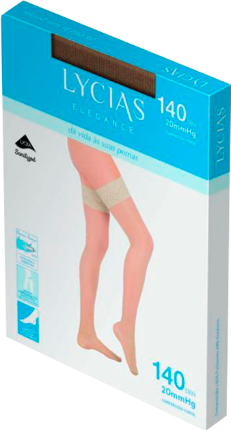 Lycias Meia Aderente Elegance 140Den Mel T3