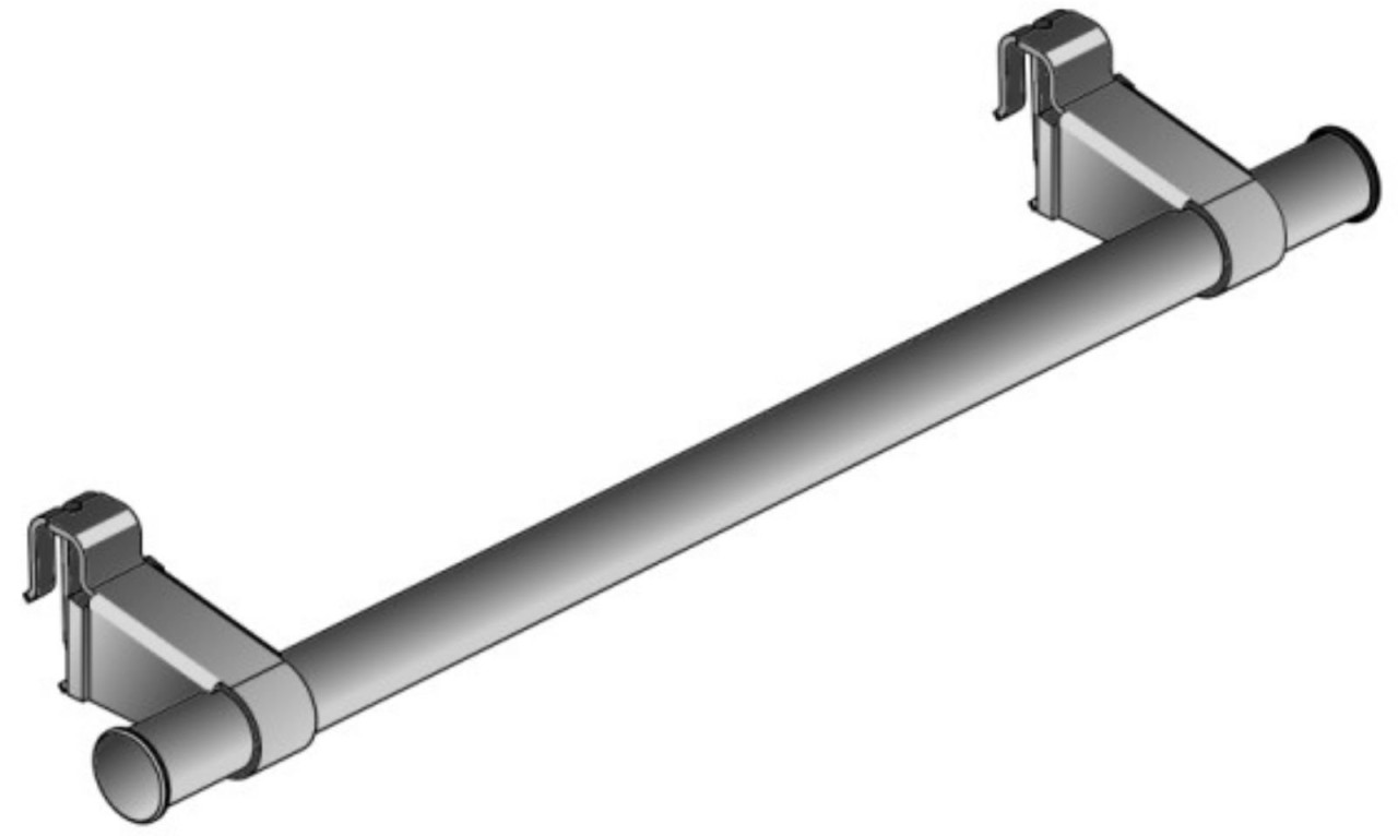 Kermi Handtuchbügel Länge 900 mm Oberfläche weiß, ZC00400004 ZC00400004