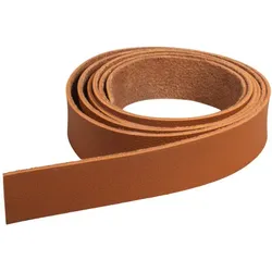Kunstlederband flach, braun, 2 cm, 1,38 m