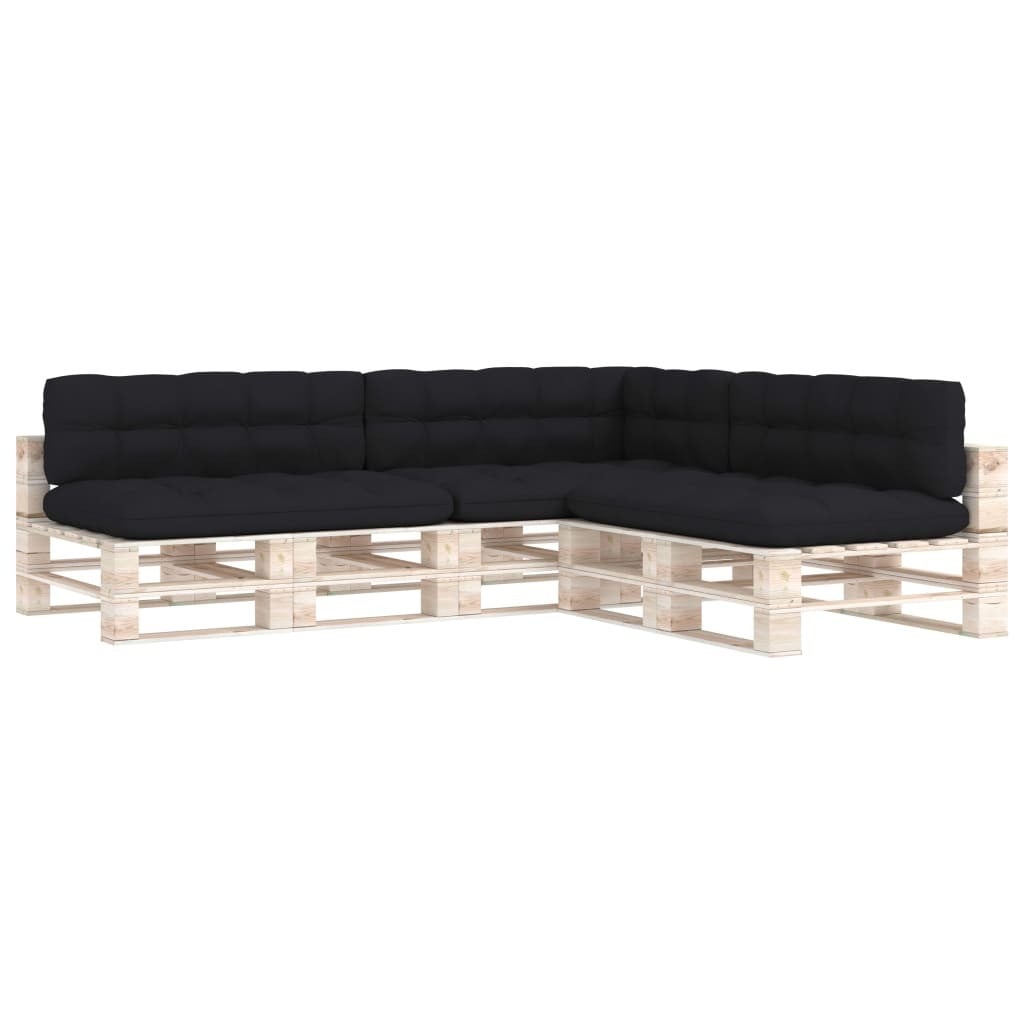 Syfax Bankkussens pallet set 7 stuks zwart