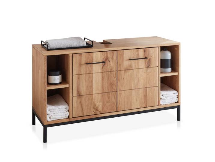 BOLTON Waschbeckenunterschrank II, Material Massivholz