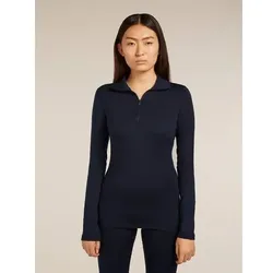ICEBREAKER Damen Kleider halblg. Da Merino 260 Tech LS Half Zip, Größe XS in Blau Blau