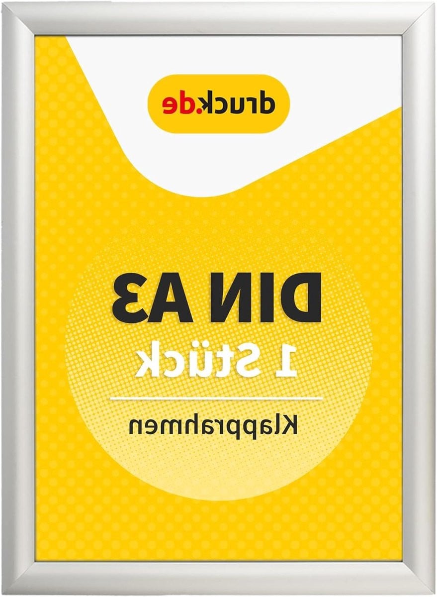 Aluminium Klaplijst A3 - Zilveren Inklapbaar Posterframe voor Reclame