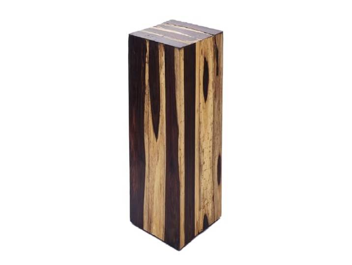Brillibrum Beistelltisch aus Tamarindenholz – Beistelltisch aus Echtholz – Holzsäule – NaturUnikat – Treibholz-Design 75x30x30cm (HxBxT)