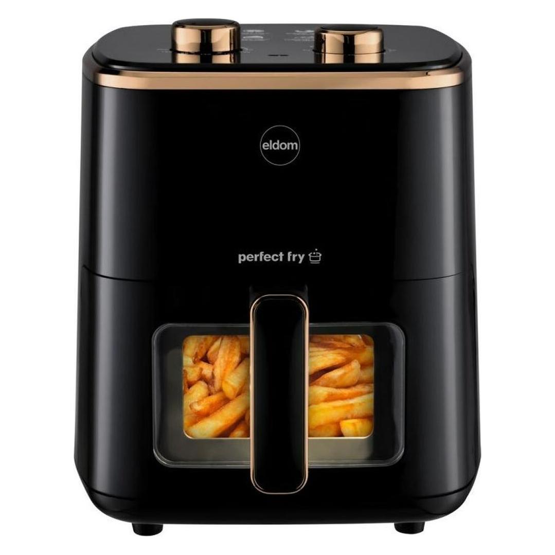 Eldom Fettfreie Fritteuse FRITTA Fassungsvermögen 5 0 l regulierbar Temp. Uhr 1500 W (5 l) (FR40)