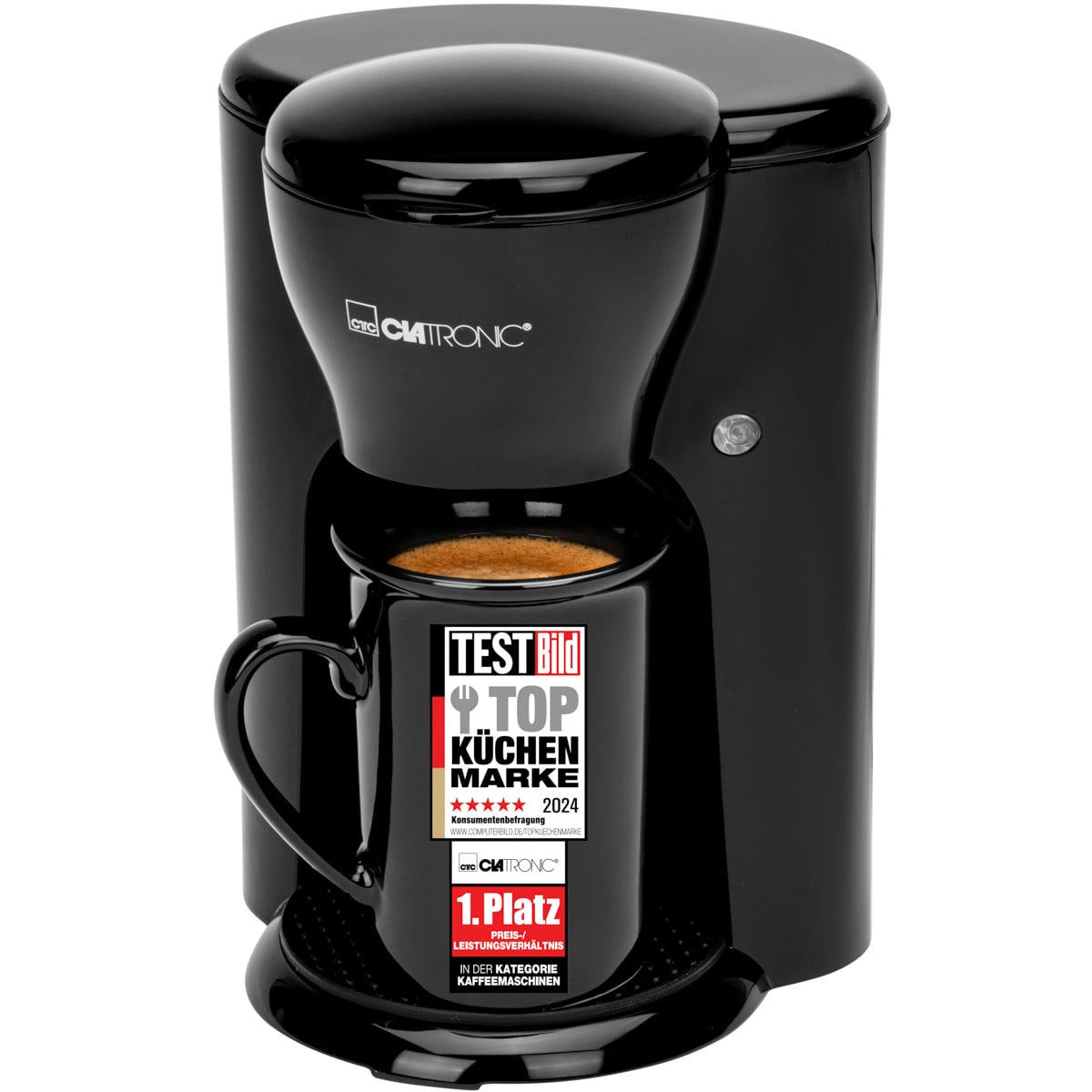 Clatronic KA 3356 Kaffeemaschine zwart