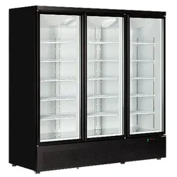 Negative Wandkühlvitrine mit 3 Glastüren - 1090 L | Tefcold - AtomMaxiF3DB - LED