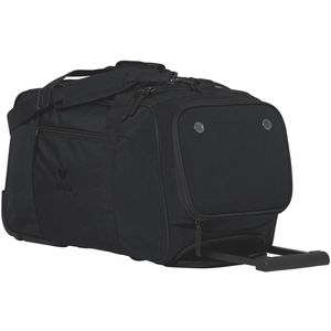 Erima Sporttasche Travel Line Trolleybag M, schwarz, mit Nassfach & Rollen, 65 cm, 80 Liter