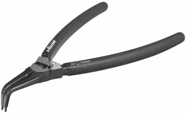 VIGOR Pince pour circlips V1719 Longueur totale : 180 mm (V1719)