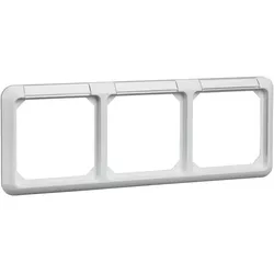 Elso 224314 Rahmen 3-fach mit Schriftfeld FASHION Thermo reinweiß