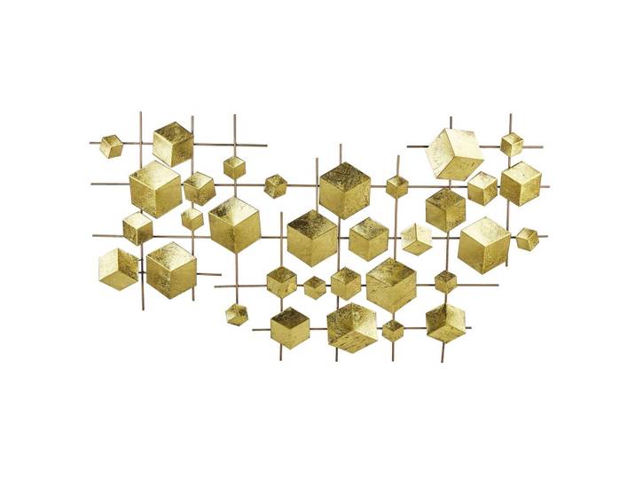 WANDDEKORATION Metall gold Flerovium