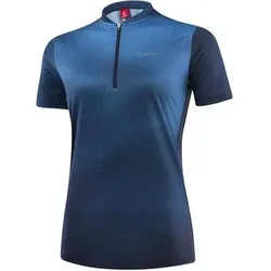 LÖFFLER Damen Trikot W BIKE SHIRT HZ CIELO, Größe 40 in Blau Blau