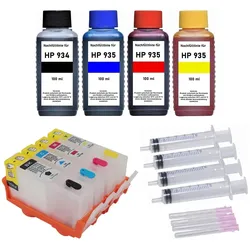 Wiederbefüllbare Tintenpatronen HP 934 & 935 XL + 400 ml Nachfülltinte