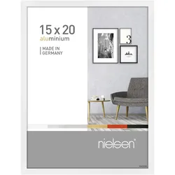 Nielsen Bilderrahmen Pixel Aluminium Weiß glanz / 15 x 20