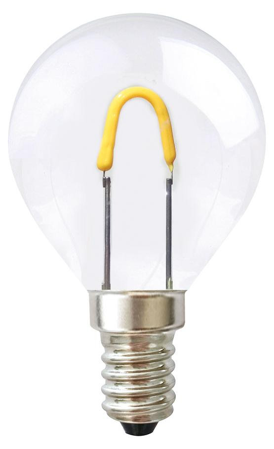 NCC-Licht LED Curved Filament Tropen lamp E14 1W (10W) extra warmwit 2400K helder