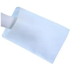 Waschhandschuhe Ampri, blau 14,5 x 21,5 cm 50 g/qm, 100 Stück, Nähte geklebt, PE Innenbeschichtung