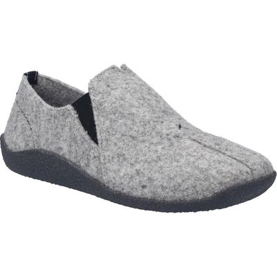 Hausschuh JOSEF SEIBEL "Vinny 05, hellgrau", Damen, Gr. 36, grau (hellgrau), Obermaterial: 100% Textilmaterial TEXMAT., Schuhe Hausschuh