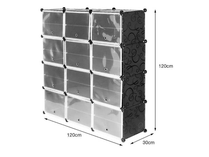 Armoire à Chaussures - Meuble à Chaussures Facile à Monter - Etagère de Rangement Pratique