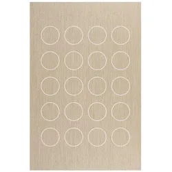 TEPPICH Premium en Vinyle Weiße Kreise 60x90 cm
