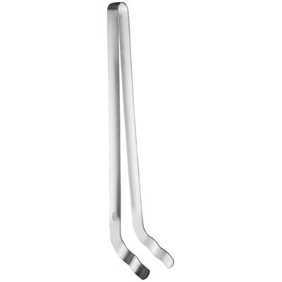 Grillzange RÖSLE "25061", silber (silberfarben), B:8cm H:5cm L:35,5cm, Edelstahl 18/10, Küchenzangen, gebogen, mit ausgewogener Federkraft, Edelstahl