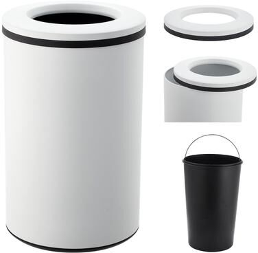 Garvee 10.6 Gallon Stainless Steel Open Top Round Trash Can