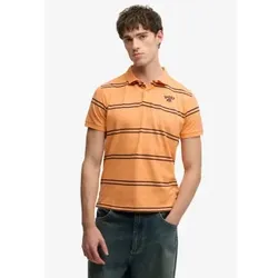 Superdry für Herren. M1110464A Poloshirt Vintage Stripe orange (M), Lässig, Baumwolle, Kurzarm