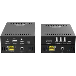 Vivolink USB-C 4K KVM Extender over, KVM Switch, Schwarz