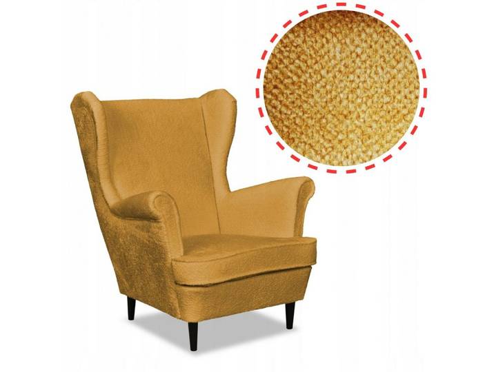 Family Meble Sessel Family Meble Bella Ohrensessel Angel 11 Senfgelb 84x92x104 cm