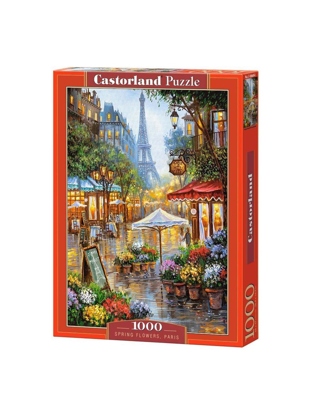 Selecta Play Castorland Jigsaw Puzzle Spring Flowers Paris 1000pcs. 2D Puzzles