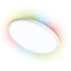 Alcapower WLAN LED-Deckenleuchte CCT RGB 24W 2200lm IP54, einstellbare Farbtemperatur 3000K-6500K, dimmbar über Tuya App, Durchmesser 40cm