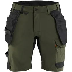 Arbeitsshorts "1702" - C58 - waldgrün/schwarz