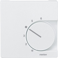 Zentralplatte besonders flache Bauform für Raumtemperaturregler-Einsatz Typ 536219 weiß, Retail