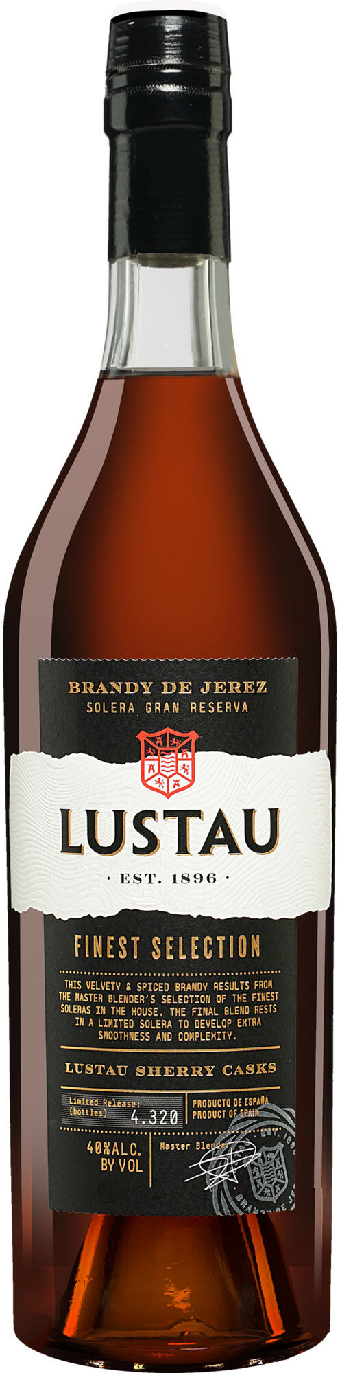 Brandy Lustau Solera Gran Reserva »Finest Selection« - 0,7 L. 40% Vol. Brandy aus Spanien