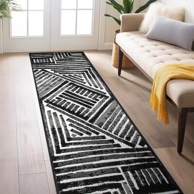 World Rug Gallery Contemporary Stripe Design Area Rug