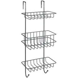 Duschregal REVIGO (BHT 22,50x57x18,50 cm) - schwarz - BHT 22,50x57x18,50 cm