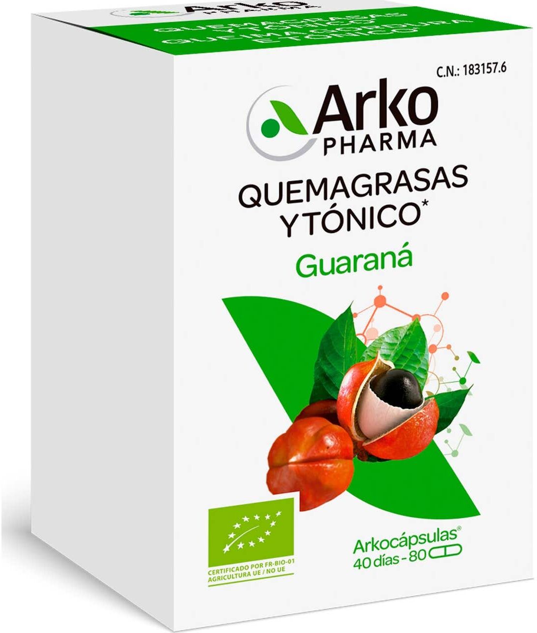 Arkopharma Arkocápsulas Guaraná BIO 80caps
