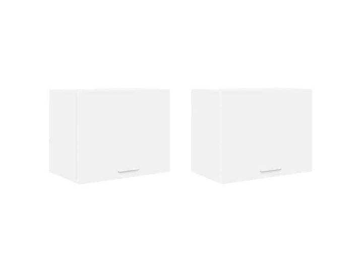 Blanc Placard suspendue - Armoire Murale 2 pcs Blanc 50x31x40cm - bois d'ingénierie FZ80362