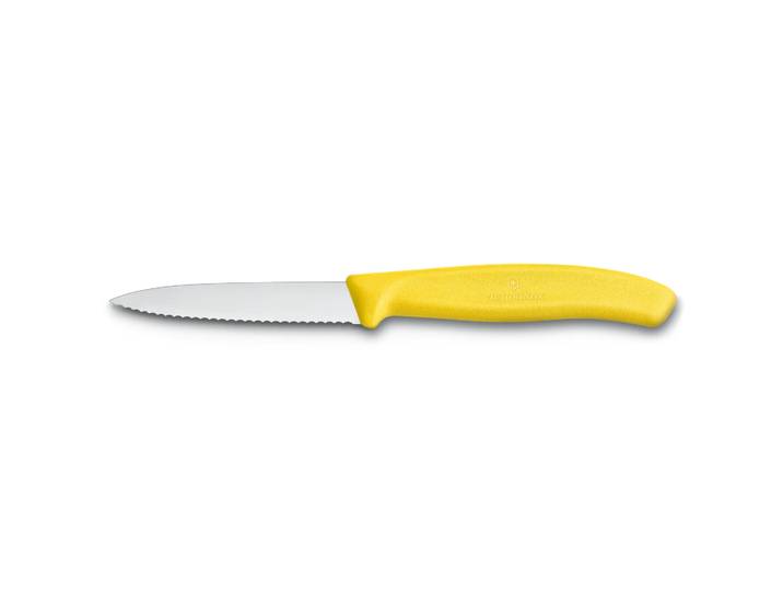 Victorinox Couteau à légumes/à viande à dents Swiss Classic 8 cm Jaune