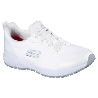Berufsschuh SKECHERS "SQUAD SR" Gr. 35, weiß, 35, Textil, Synthetik, Textil, Schuhe, Sneaker für Gastronomie & Pflege mit gepolstertem Schaftrand