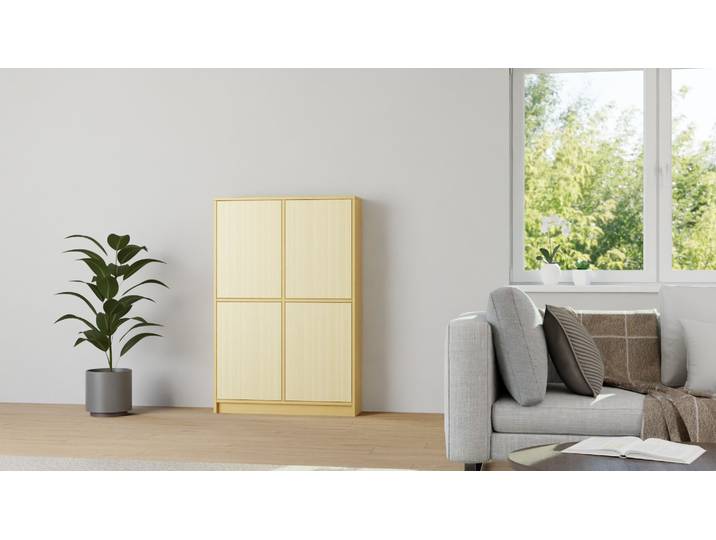 Regal mit geschlossenen Fronten Buche
