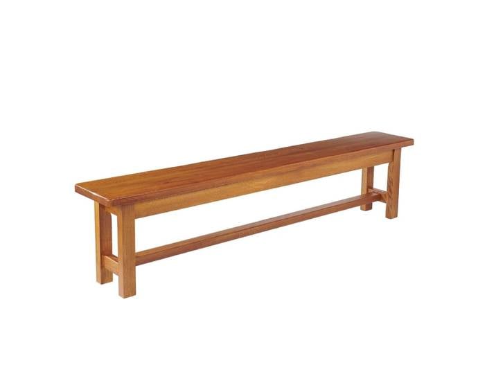 Banc de ferme 4 places en bois de chêne massif l195 chene moyen