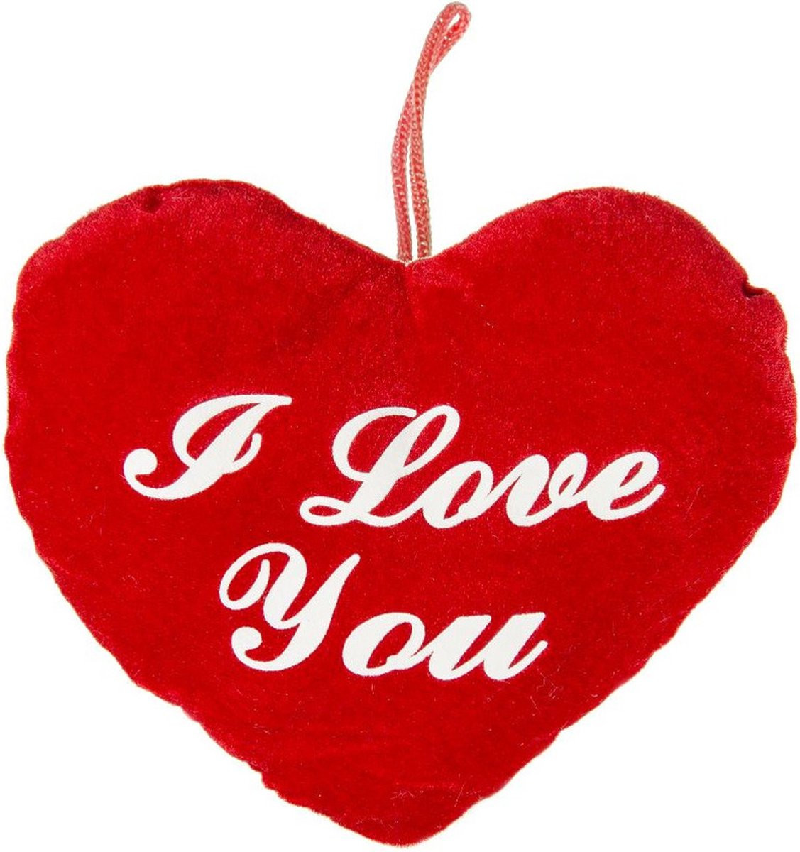 Duckiez Pluche rood hart kussen I Love You 22 cm