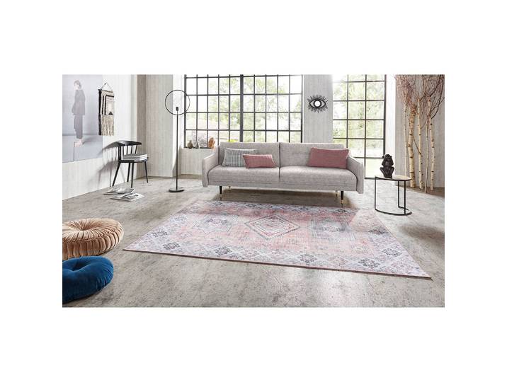 Kurzflorteppich Gratia Pink/Altrosa 200 x 290cm Webstoff