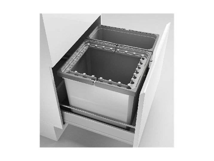 Naber Einbaumülleimer Cox® Box 360 S/600-2, hellgrau