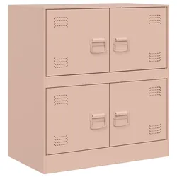 vidaXL Sideboard Rosa 67x39x73 cm Stahl